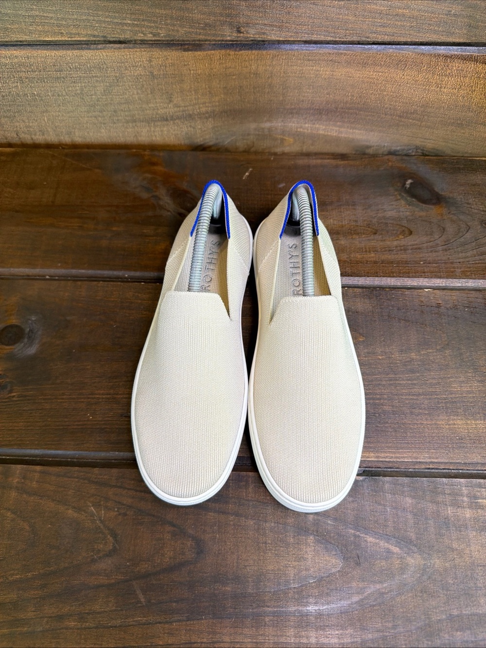 Rothy’s The Original Slip On Knit Sneakers Shoes in Sand Color Women Size 9